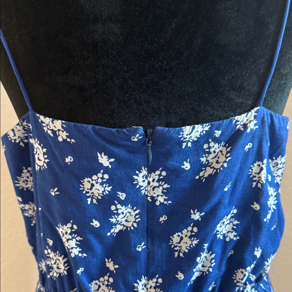 J. Crew Blue and White Floral Maxi Dress - Picture 11 of 14